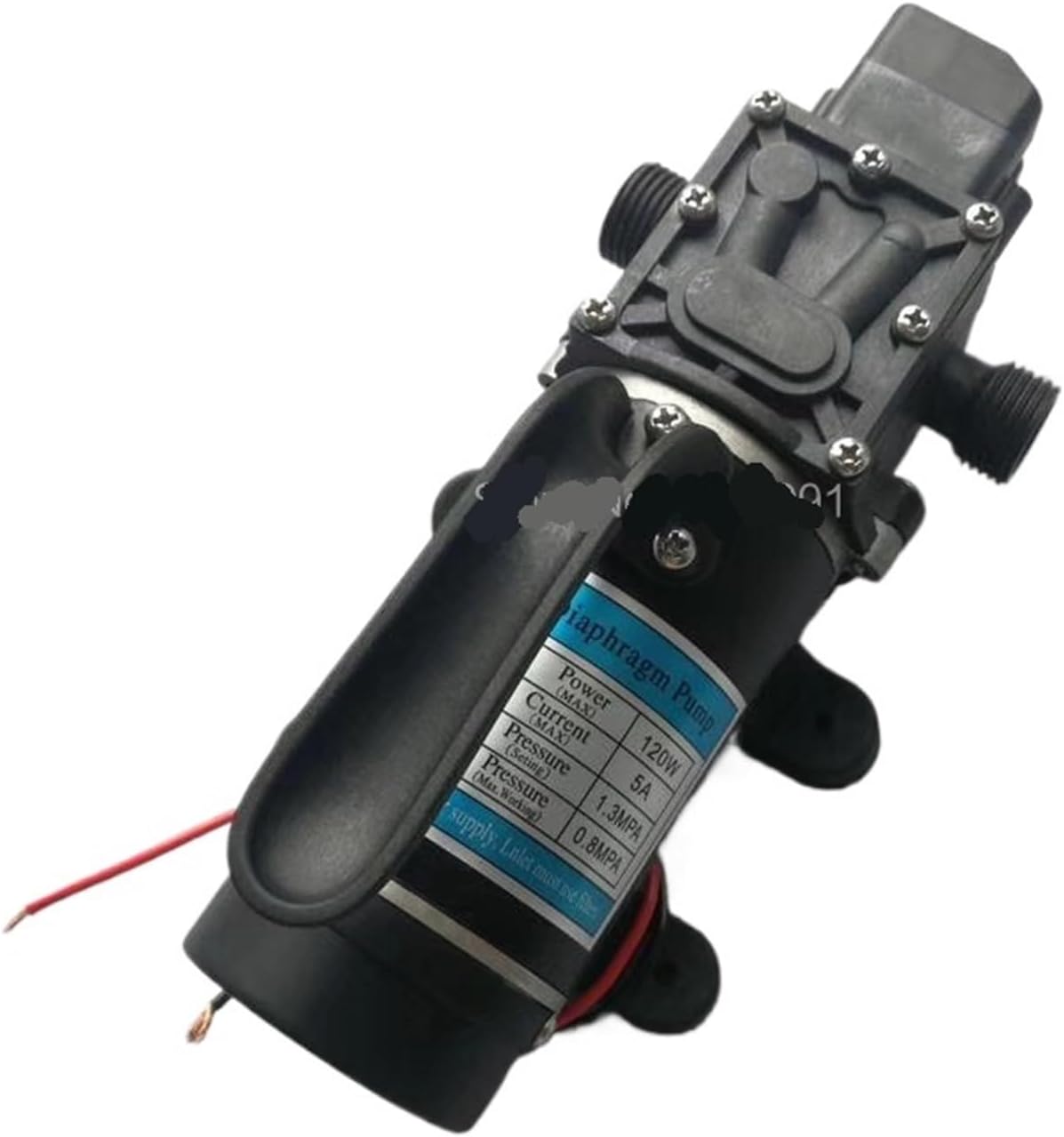 120W electric high pressure self priming small 12v 24v Water Pump 10L/min Diaphragm pump(Pressure switch type,24V)