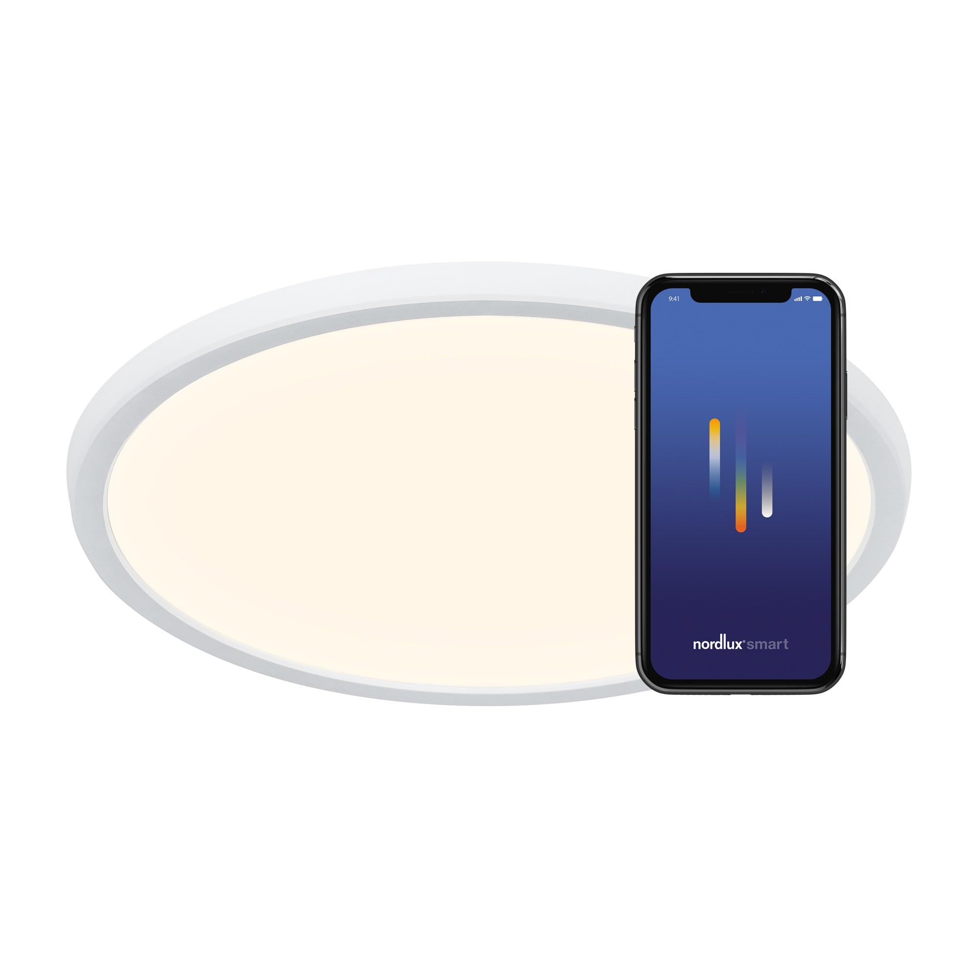 Nordlux 2015146101 Oja LED Ceiling Light 30W Ultra-Thin Bluetooth ...