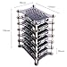 GeeekPi 6-Layers Cluster Case Rack Case with Heatsinks Stackable Enclosure for Raspberry Pi 4/3/2 Model B,Raspberry Pi 3 Model B+ (Brown)