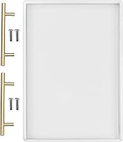 ResinWorld Large Silicone Rectangle Tray Mold with Handles - Deep Flat Resin Casting Mold for Trays, Geode Art & Crafts (12x8 Inch)