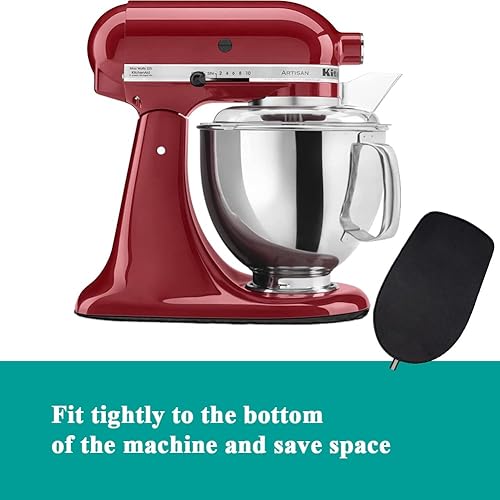 Miniatura 5 de Alfombrilla deslizante mezcladora con 2 organizadores de cables para batidora de pie KitchenAid accesorios y accesorios para mezcladores de ayuda de