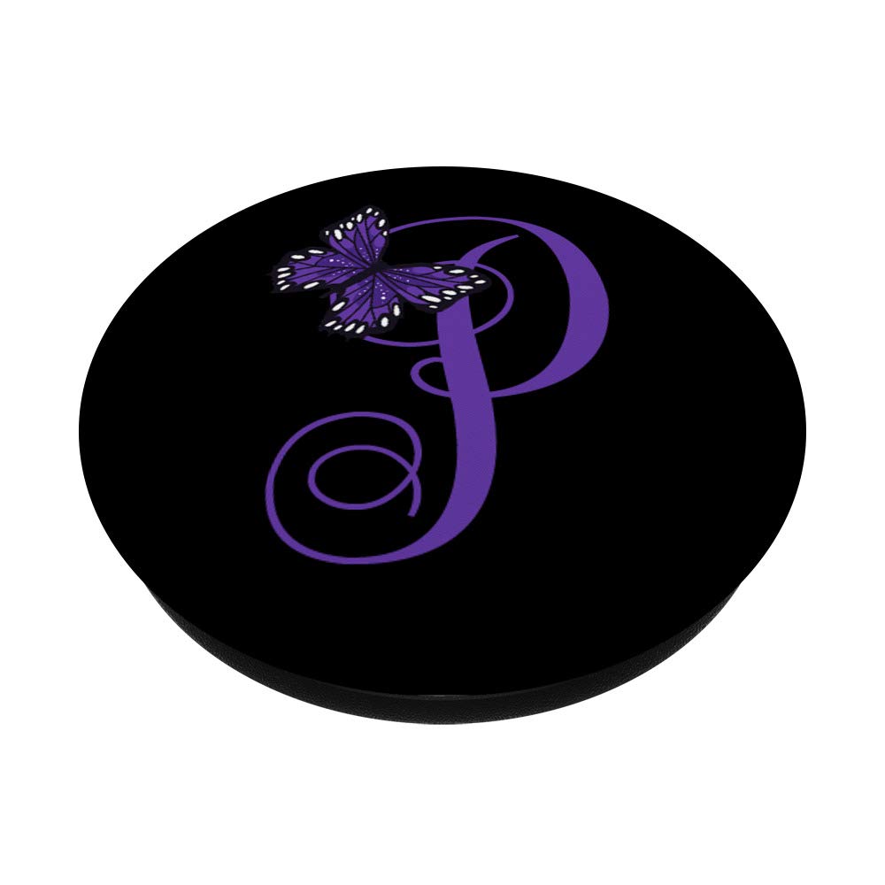 Amazon.com: Purple Letter P Alphabet Initial with Butterfly