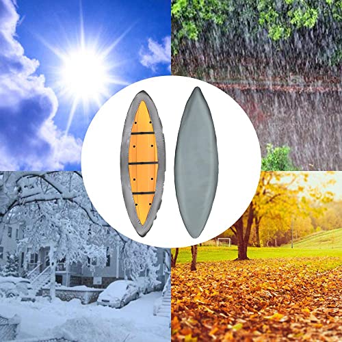Kayak Cover Heavy Duty 420D Dust Cover Waterproof&Uv Protection Kayak Cover For Outdoor Storage (10.2-11.5Ft/3.1-3.5M, Grey) #TOP6
