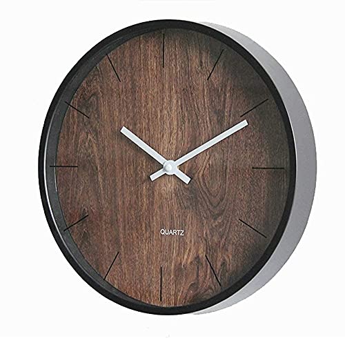 Horloge murale ronde 12 pouces muette pour decoration de salon
