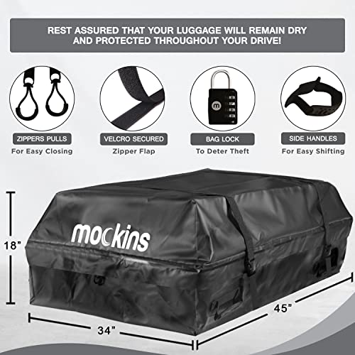 Mockins Roof Cargo Basket 64x39x6 Extendable Cargo Roof Rack Cargo