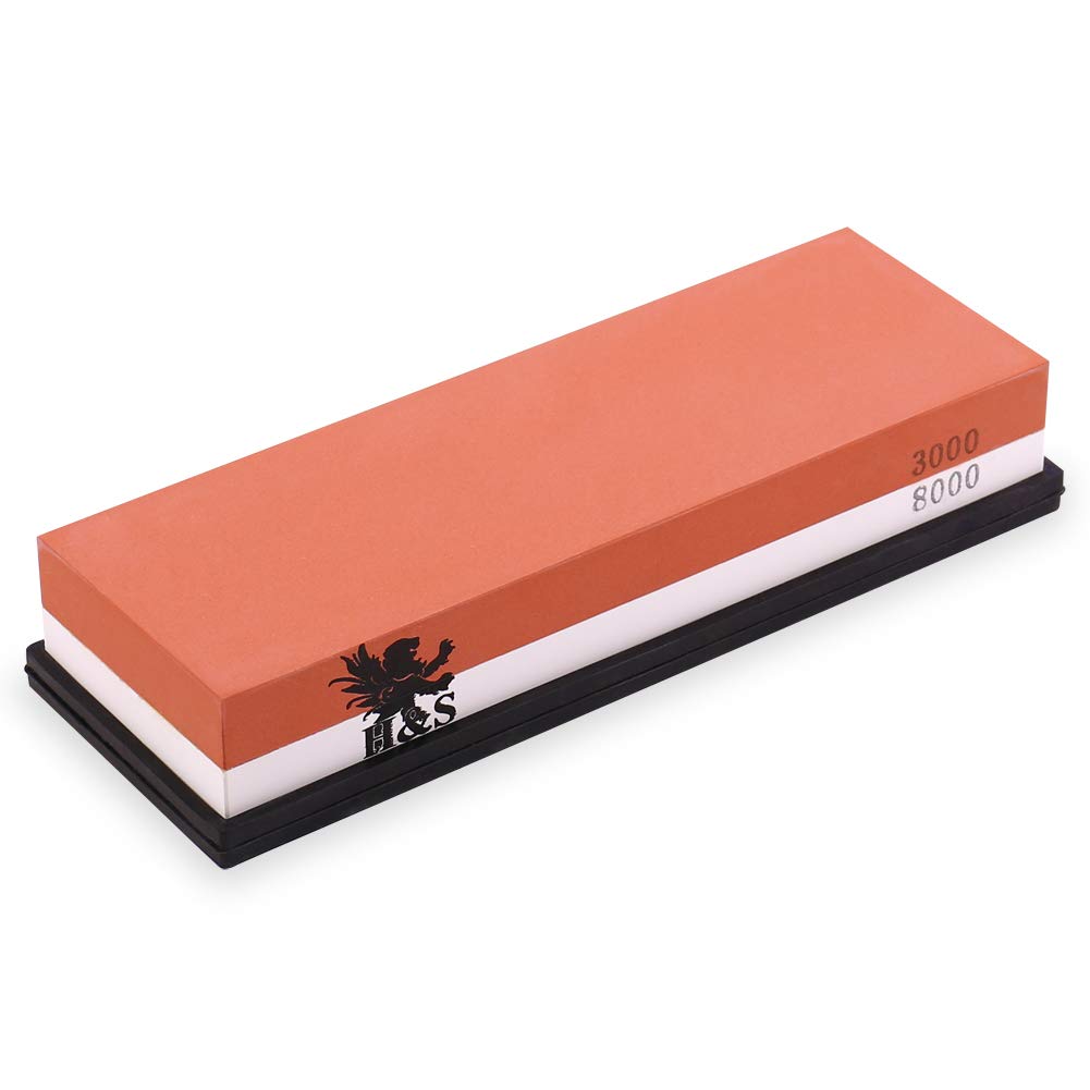 Buy H&S Whetstone Knife Sharpening Stone 3000/8000 Grit Professional