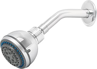 Plastic shower, 5 functions, with arm, Aqua