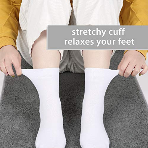 Image of FGZ Women Thin Cotton Socks Soft Cozy Socks Cute Ankle Crew Socks 5 Pairs