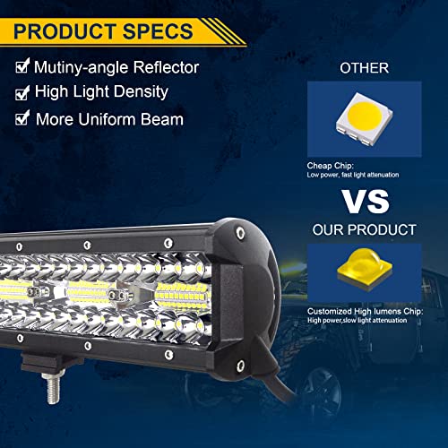 Barra de Luces LED para SUV Offroad y Tractor de 12 Pulgadas 4