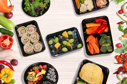 Image of LOKATSE HOME 96 Pack Meal Prep Containers Reusable Storage Lunch Bento Boxes, Freezer and Dishwasher Safe & Stackable