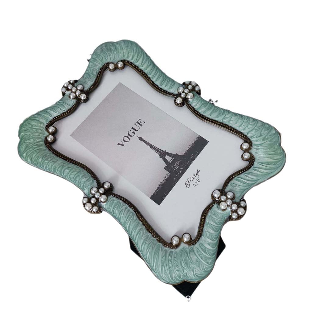 ZXWSTORE European Style Photo Frame Stand, 6/7/8/10 Inch Metal Photo Frame