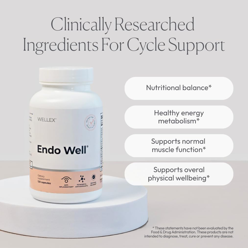 Papillex Endo Well | Women’s Cycle Support | Monthly Wellness, Muscle Function & Energy Metabolism | Magnesium, Pea, DIM & Ashwagandha | Doctor-Formulated, Clean Ingredients — Amazon image 2