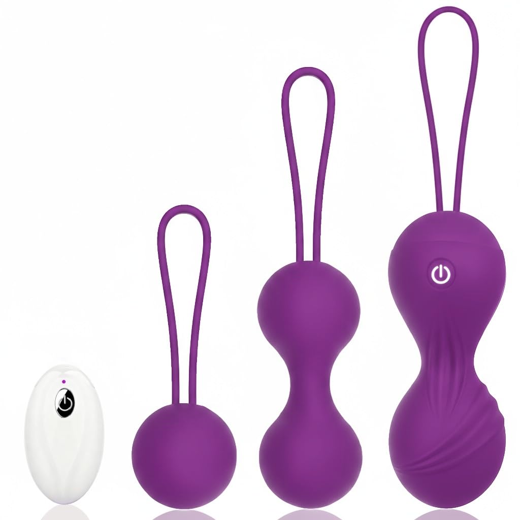 Vibradorador Mujer Juguetes Eróticos Para Pareja Sexuales Vibrador Mando Distancia 3 en 1 Bolas Chinas Vibradores Consoladores.. para Mujer con Vibración Vibradorador Clítoris Control Remoto 10 Modos
