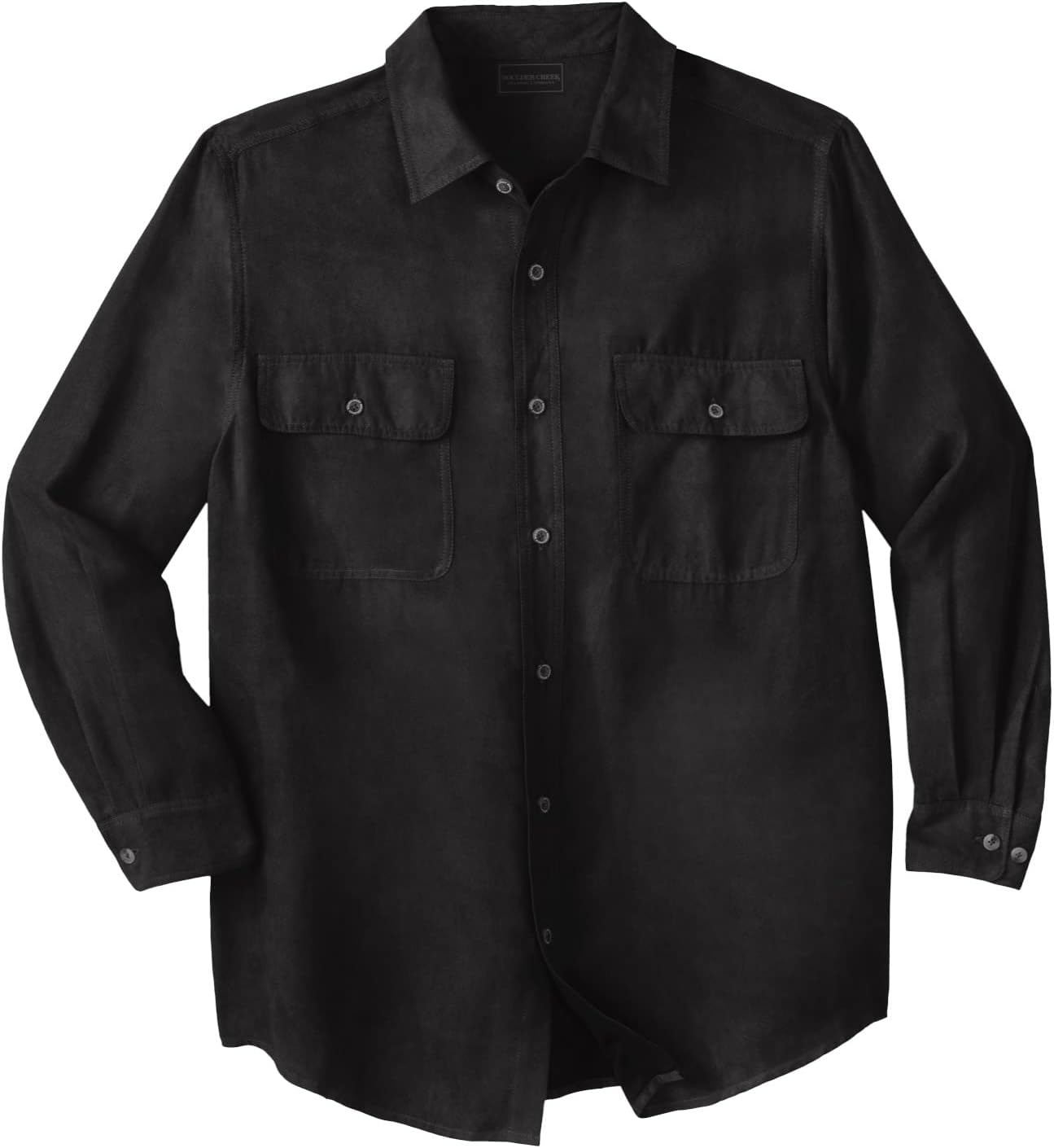 Boulder Creek by Kingsize Men's Big & Tall Long Sleeve Moleskin Shirt