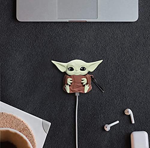 Generic2 Cute Airpod 1&2 Case, Silicone Cover With Keychain [Baby Yoda] #TOP5