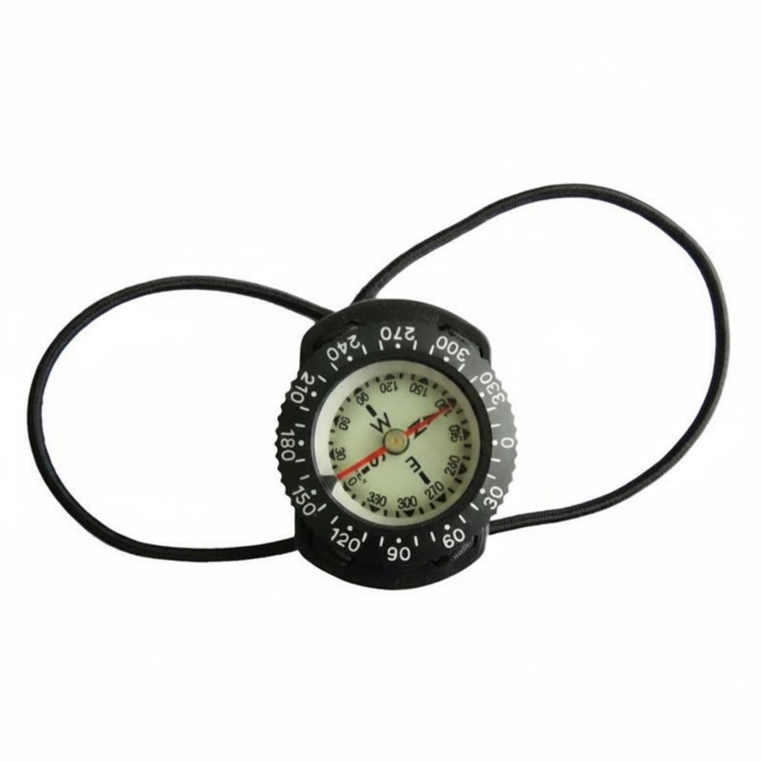 Side Reading Bungee Compass Clear Face Liquid-Filled Compass Strong Outdoor Gear Glow in the Dark for Divers, Luminous Wp Bungee-image-9