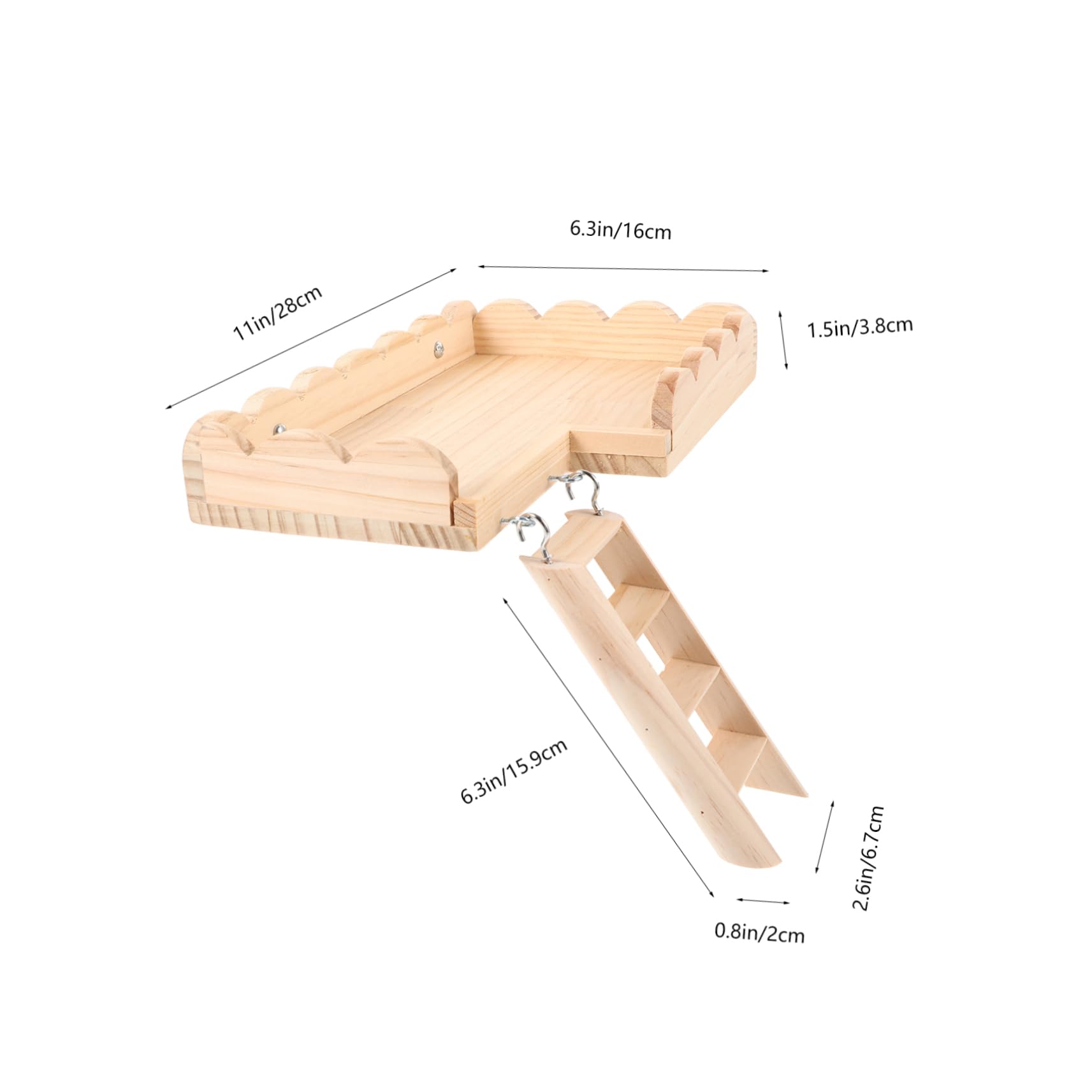 TOYANDONA Hamsterplattform Aus Hamsterspielbrett Als Nestgestaltung Leiter Für Spielmöglichkeiten Spielzeug Für Käfigzubehör Robustes Meerschweinchenaccessoire