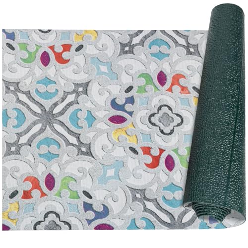 ANRO Küchenteppich Küchenläufer Teppich Läufer Küche waschbar rutschfest Valentina Abwaschbar 100 x 52cm