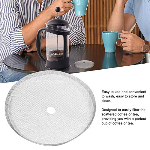 French Press Filter Screen, 5Pcs 80 Mesh Stainless Steel Filter Screen