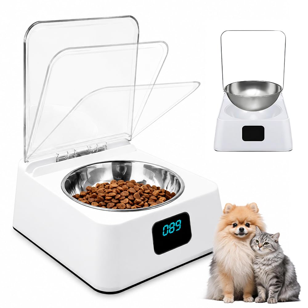 Mangiatoia Automatica Gatti, 350 ML, con Rilevamento a Infrarossi