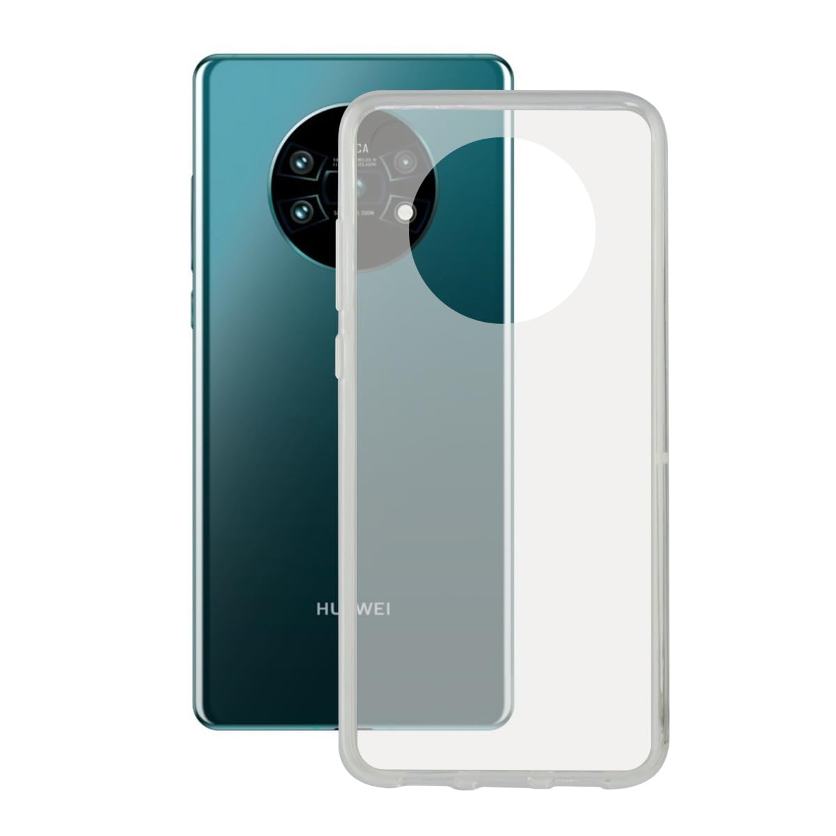 KSIX smart your tech Huawei Mate 30 Pro Case, Flexible, Transparent
