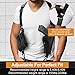 Shoulder Holster, Adjustable Leather Shoulder Holsters for Concealed Carry with Double Magazine Pouch, Fit 1911, Glock 17/19/23, Beretta 92FS and More Pistols-for Right Hand