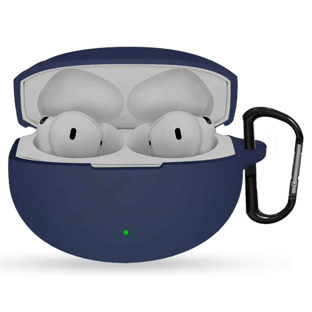 ELOR Silicone Case Cover Compatible with OnePlus Buds 4 (Earbuds Not Included) (Navy Blue)-image-16