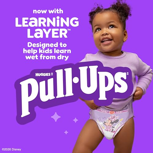 Pull-Ups for Girls + Natural Care Sensitive Wipes Bundle: Pull-Ups Training Pants, Size 4T-5T (38-50 lbs), 99 Count (3 Packs of 33) & Huggies Natural Care Sensitive Baby Wipes, 12 Packs, 768 Count - image 2