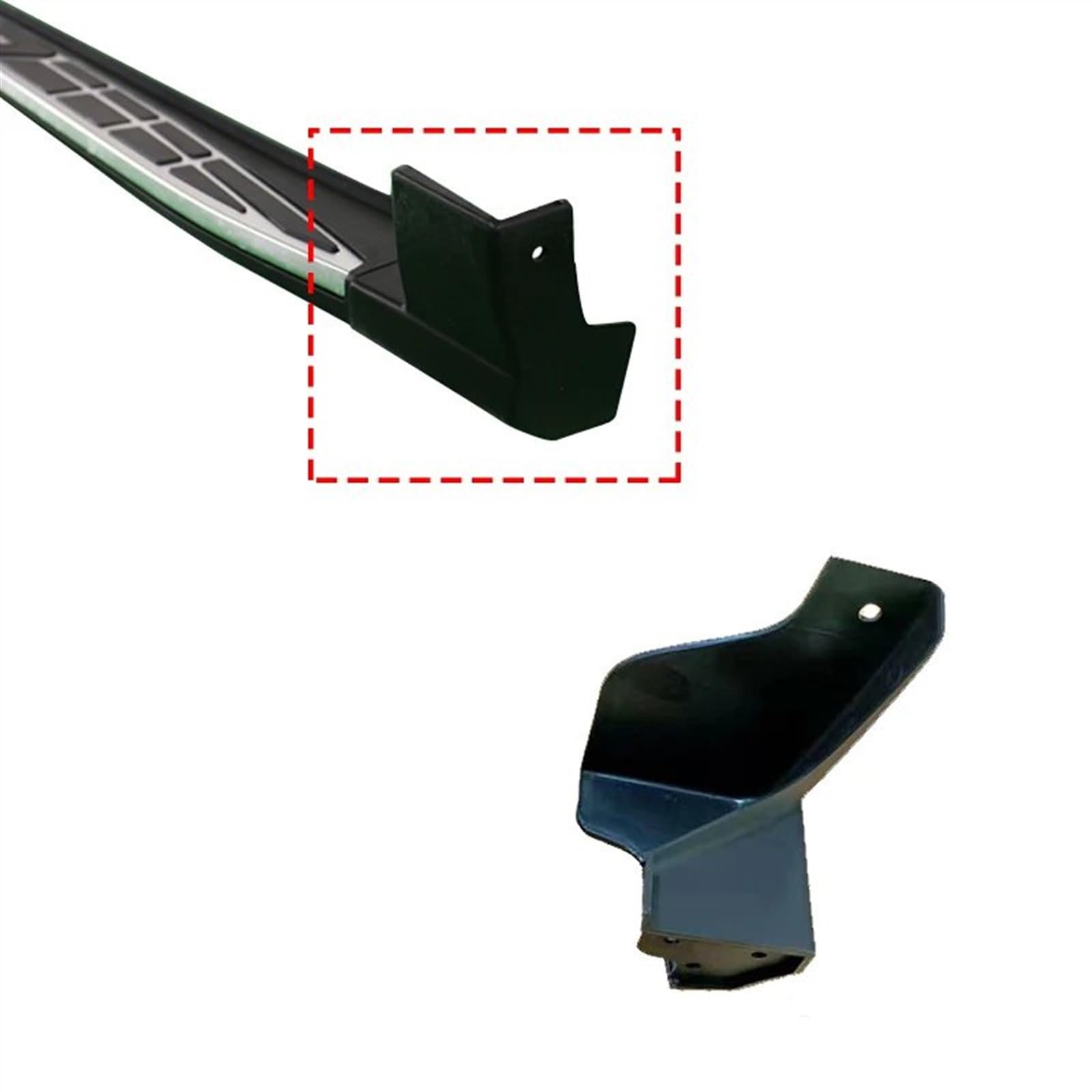 Faldón Lateral para Nissan para Qashqai J11 2016 2017 2018 2019 2020 Tapa Extremo Estribo Lateral Puerta Coche Estribo Tapa Tapón Extremo Car Side Faldón(Whole Kit 4pcs)