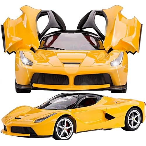 Image of SUPER TOY Open Door Remote Control Car for Boys 3-14 Years High Speed Sports RC Car Spray Booster Rechargeable Toy for Kids with Charging Cable Birthday Gift