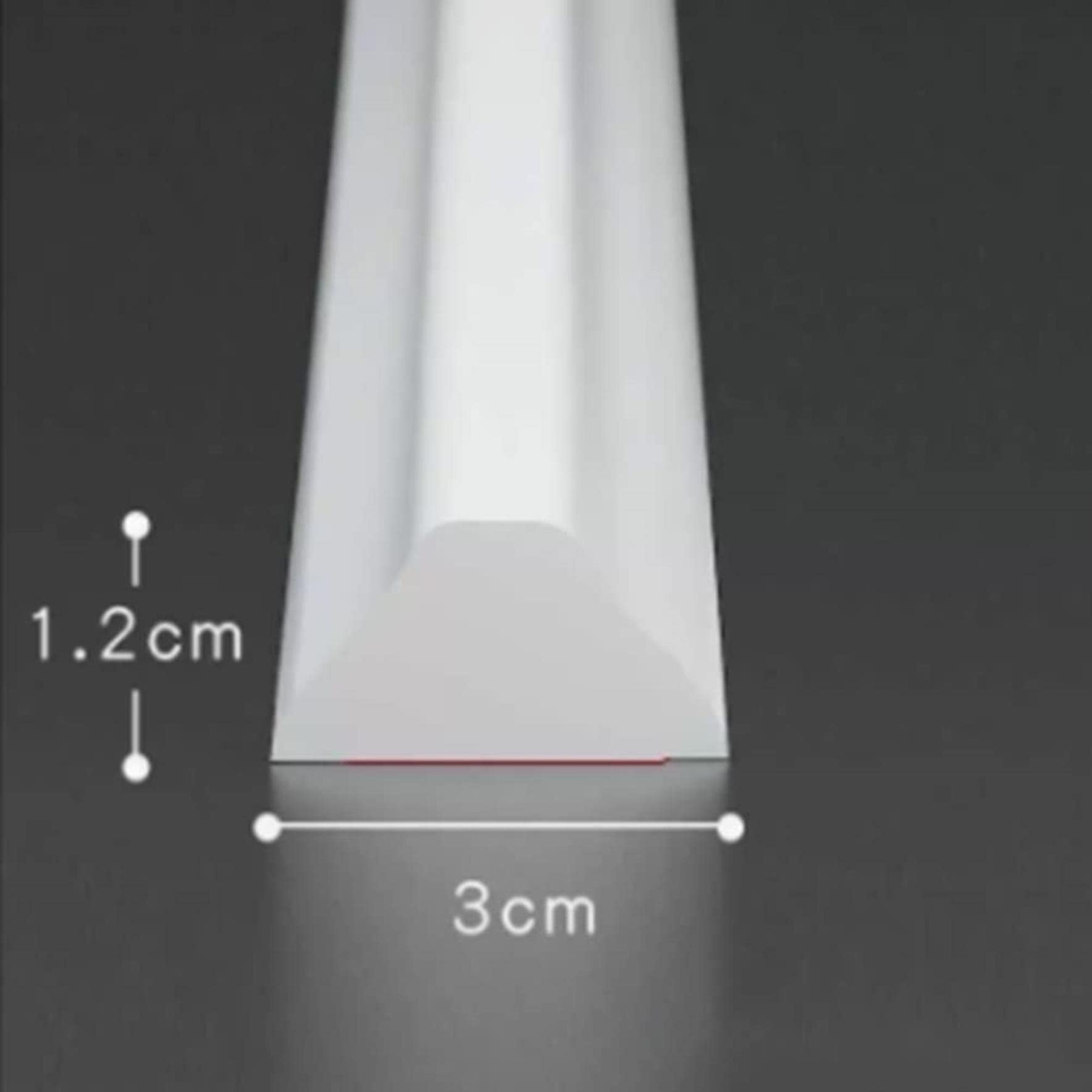 Striscia di guarnizione autoadesiva in silicone per porta della doccia, impermeabile, per bordi del lavello della cucina, soluzione efficace per trattenere l'acqua in ambienti umidi