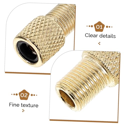 Adaptador de válvula para bicicleta UKCOCO 4 piezas miniatura 7