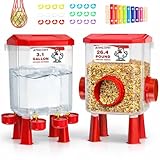 ATHCOHT Large Chicken Feeder and Waterer Set 3.1 Gallon/26.4...