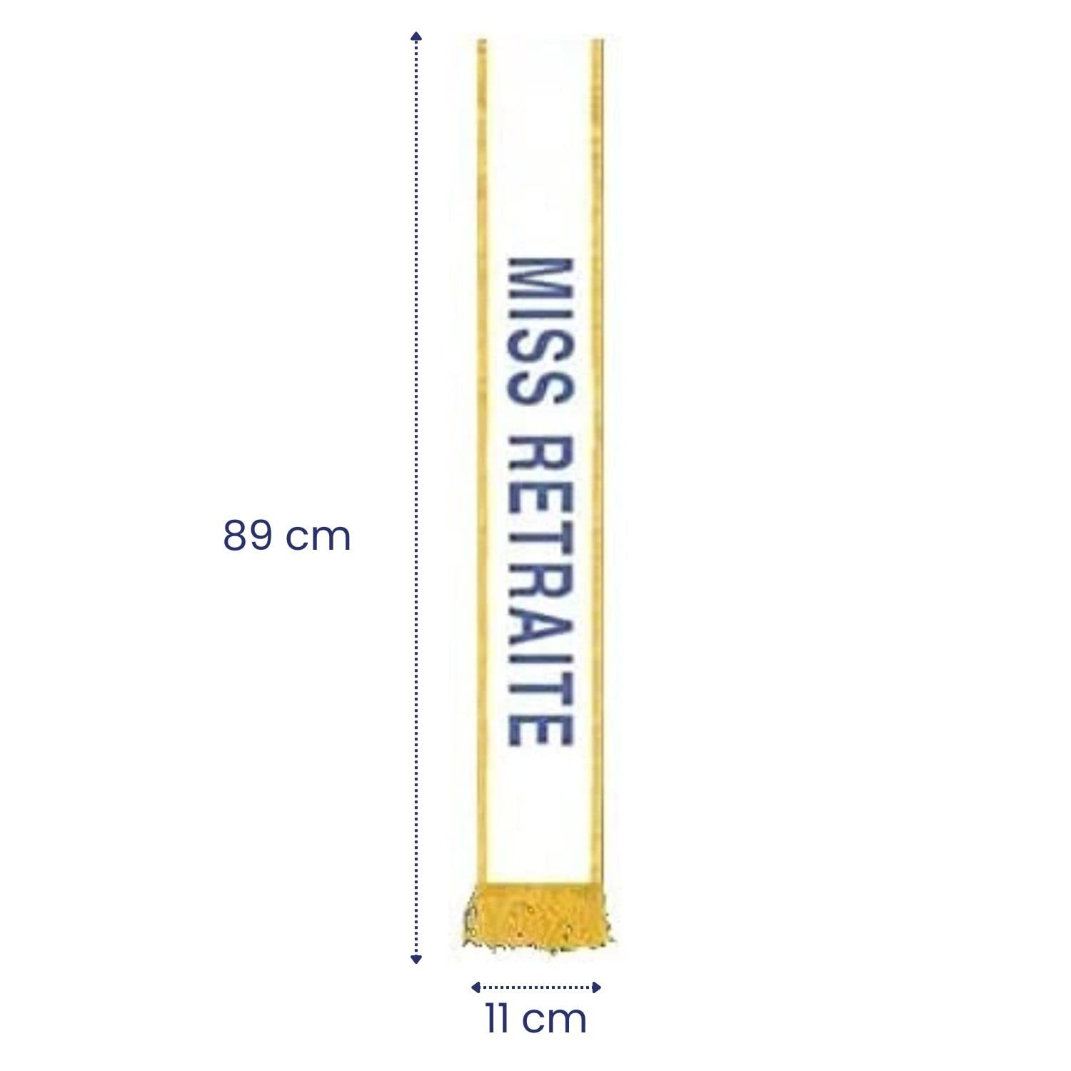 Écharpe Mister 40 Ans Satinée Dorée - Accessoire Fête Anniversaire Homme Déguisement Humour