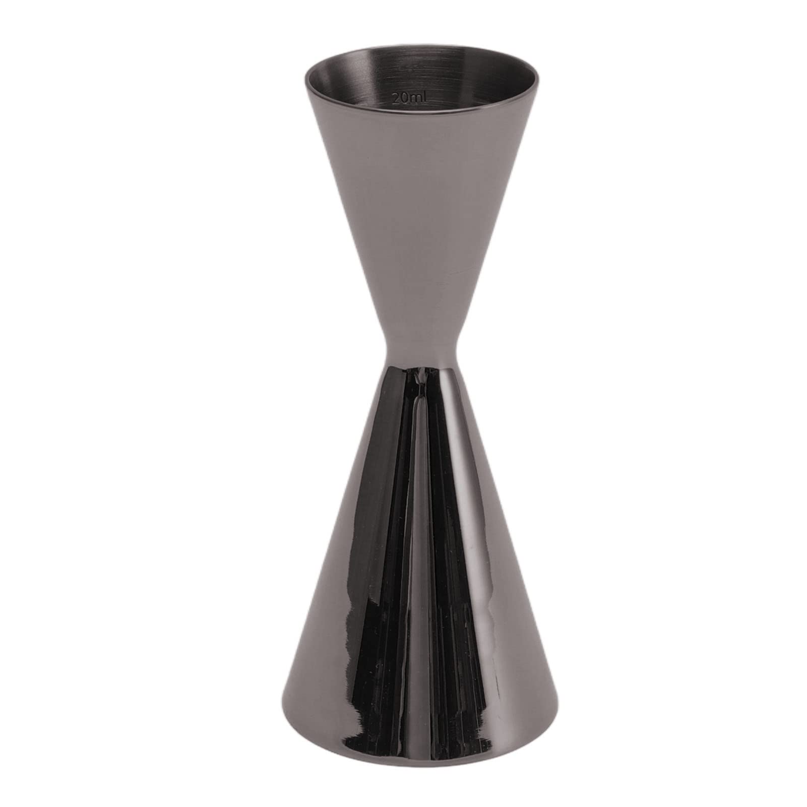 Stainless Steel Cocktail Jigger, Double Head Cocktail Jigger, Bar Wine Measuring Cup, 1/2oz Bartending Measuring Jigger for Home Bar (Black)