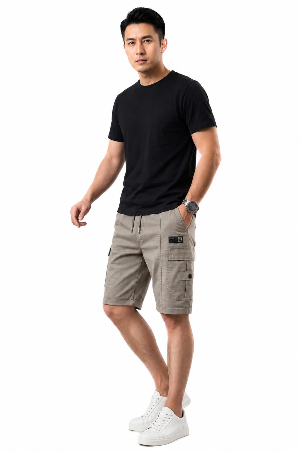 dhrivansh Men’s Stylish Cargo Shorts | Premium Cotton Shorts for Men | Regular Fit Casual & Travel Wear Shorts-picture-22