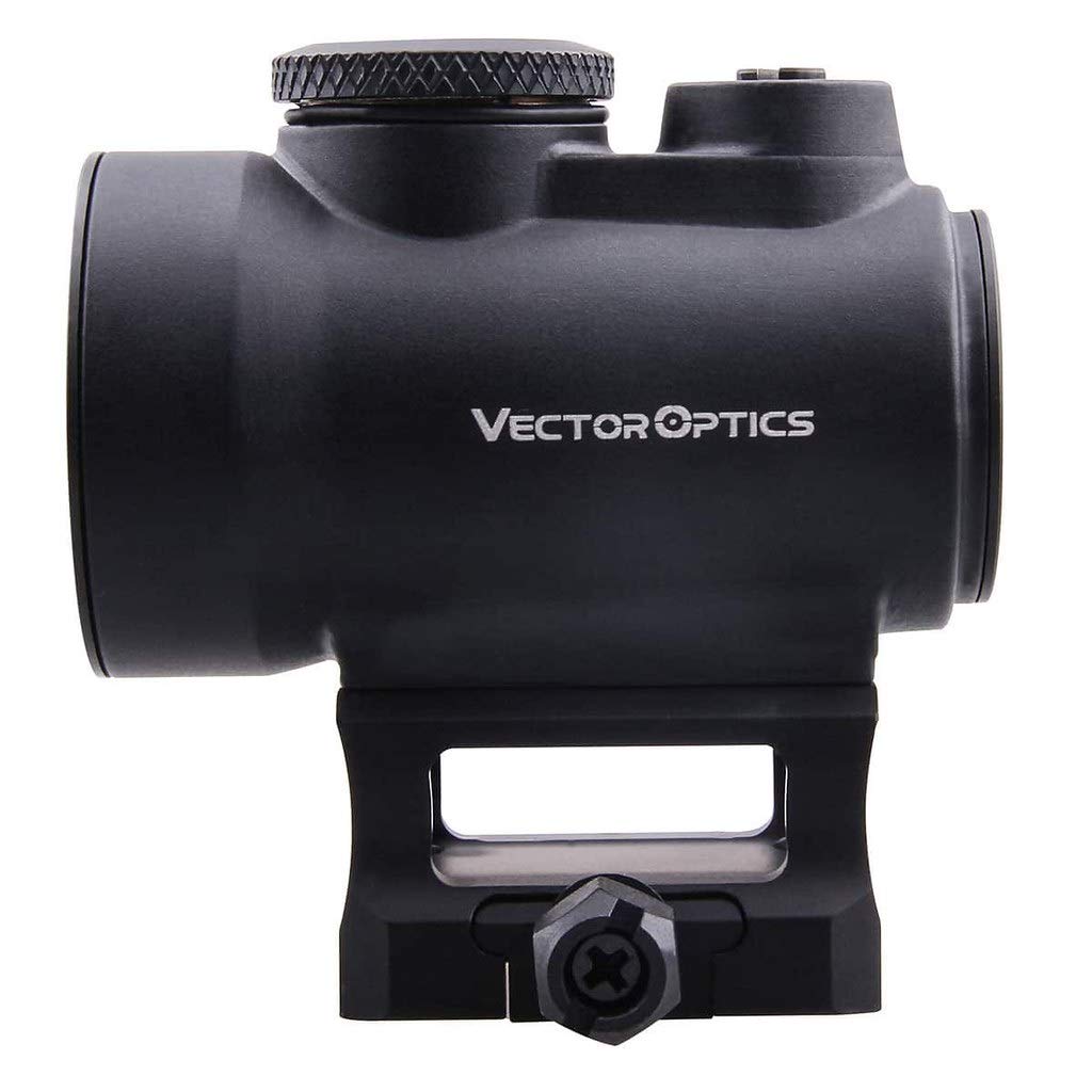 Vector Optics Centurion 1x30 Tactical Red Dot Sight Gen II with Red Illuminated Reticles, 7 Levels of Illumination, Co-Witness Picatinny QD Riser Mount Fits Onto Picatinny Rail