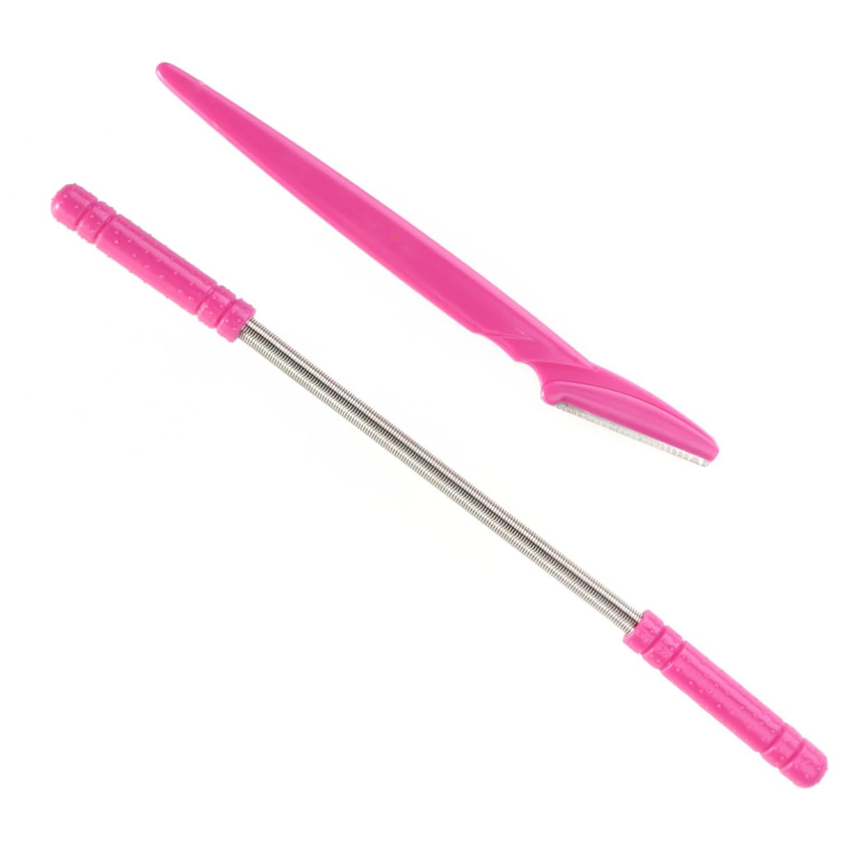 Facial Hair Remover Spring and Eyebrow Razor Set 2pcs Hair Removing Tool for Women Portable and Easy to