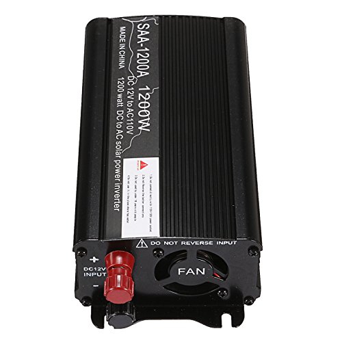 1200W 12V Dc Bis 110V Ac Solar Stromwandler Modifizierter Sinus Konverter - Silber