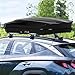EcoExplorer Rooftop Cargo Carrier Hard Shell, 12.4 Cubic Feet Heavy-Duty Roof Cargo Box, Lockable Roof Top Cargo Carrier Box with 2 Reinforced Straps and 2 Keys for Car, Wagon, SUV