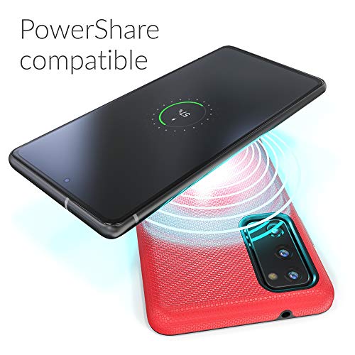 Image of Crave for Samsung Galaxy S20 FE Case, Shockproof Protection Dual Layer Case for Samsung Galaxy S20 FE 5G (6.5 inch) - Red