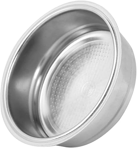 Miniatura 4 de Taza de filtro de café de acero inoxidable, cuenco de filtro de filtro de máquina de café de 2.008 in, cuenco de filtro de café de una sola capa,