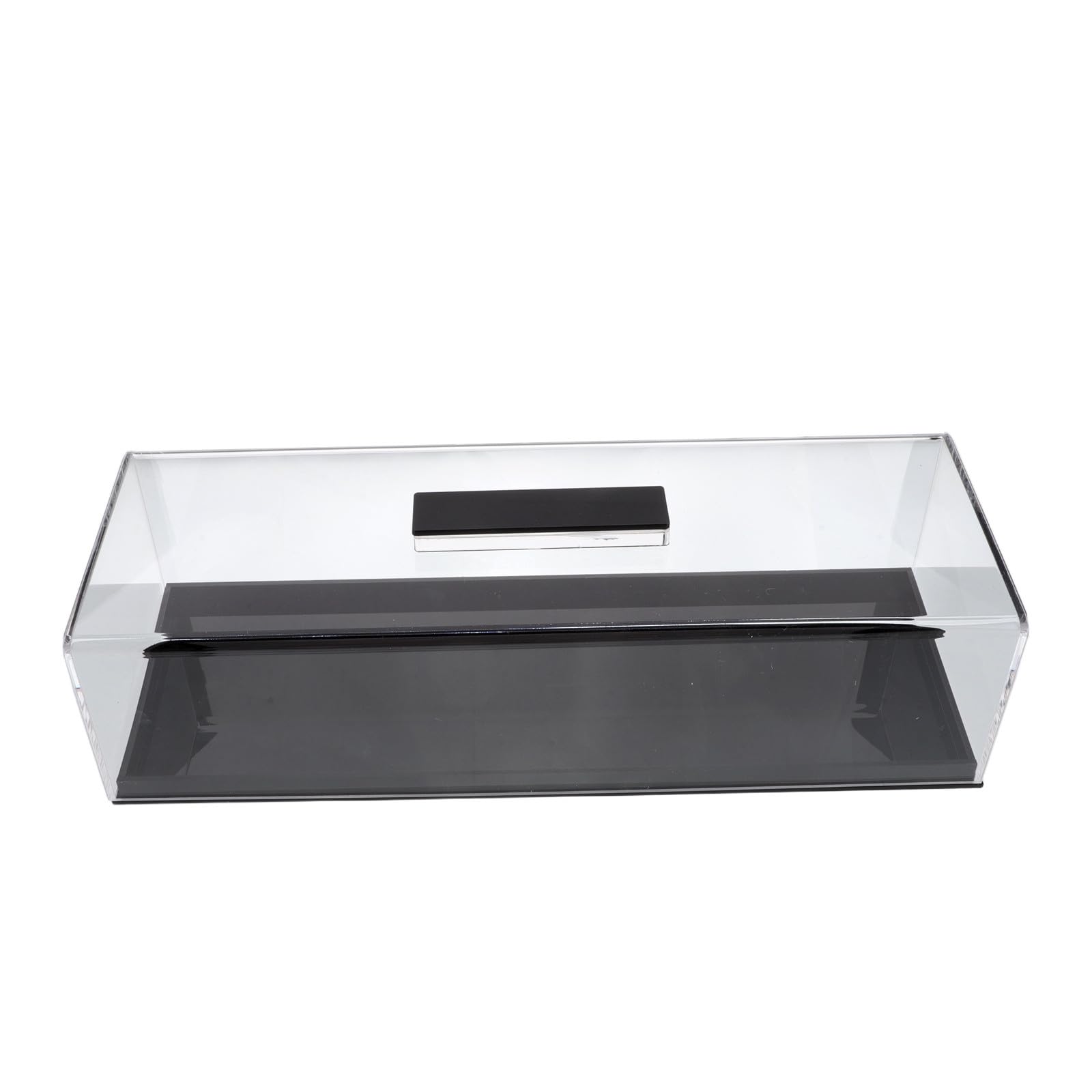 Plateau à gâteau rectangulaire élégant Housoutil avec cloche en acrylique de style