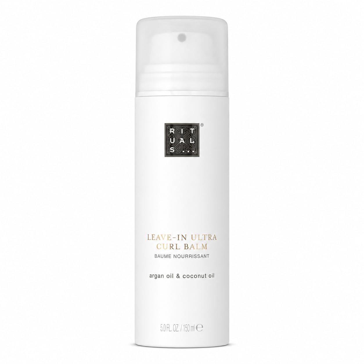 Rituals Leave-In Ultra Curl Balm 150 ml - Crema nutriente per capelli con olio di cocco e olio di argan per controllo crespo, definizione di riccioli anti-crespo e protezione contro la