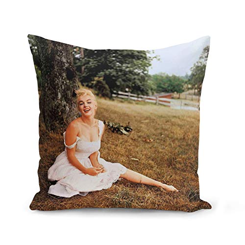 French Unicorn Housse de Coussin Taie Marilyn Monroe Prairie Star Hollywood Photo Retro (40x40 cm)