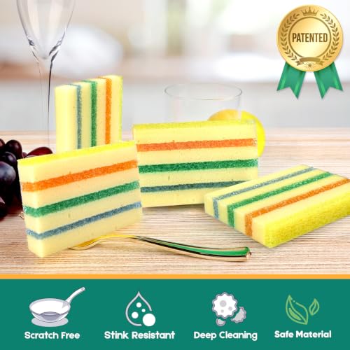 Image of LAUNDRYLUX 4 Pack Scrub Sponge - Temperature-Responsive