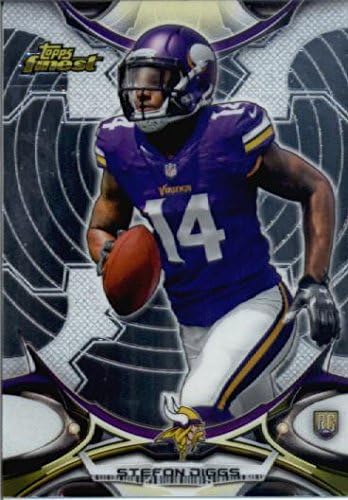 2015 Topps Finest #58 Stefon Diggs Football Rookie Card