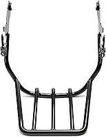 Vista 6 de TCT-MOTORPARTS Portaequipajes vertical negro de cinco barras para Harley Softail Fat Bob FXFB 107/FXFBS 114 2018-2023
