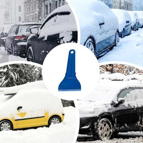 Generisch Car Ice Scraper, Multifunctional Frost Removal Tool, ABS Reusable Scraper for Windshield On Cars Trucks SUVs, Durable Ergonomic Handle with Easy Grip for Winter Snow Cleaning, 8.5x18.3cm – Bild 6