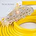 25 Feet Heavy Duty Generator Adapter Extension Cord,Generator Locking Cord,NEMA L14-30P to Four 5-20R, 4 Prong 10 Gauge Flat Generator Cable,125/250V 30Amp 7500 Watts Yodotek